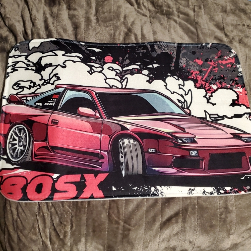 Nissan 180SX Desk-Size Computer Mat Mousepad ~ Super Soft & New